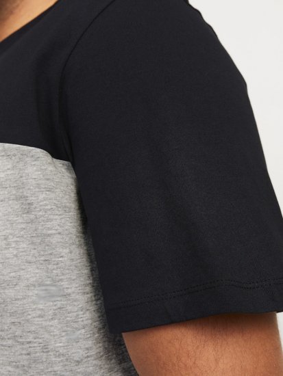 Jack & Jones LEGACY BLOCKING T-Shirt Black - Trička - Trička nadměrné velikosti - 2XL-14XL