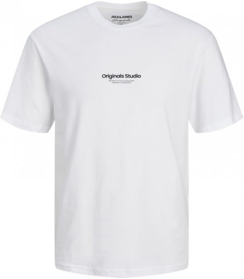 Jack & Jones ESTERBRO T-Shirt Bright White - Trička - Trička nadměrné velikosti - 2XL-14XL