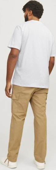 Jack & Jones ESTERBRO T-Shirt Bright White - Trička - Trička nadměrné velikosti - 2XL-14XL