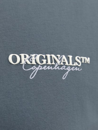 Jack & Jones Lington Crew Neck T-Shirt Grey - Trička - Trička nadměrné velikosti - 2XL-14XL