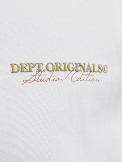 Jack & Jones Lington Crew Neck T-Shirt Bright White - Trička - Trička nadměrné velikosti - 2XL-14XL