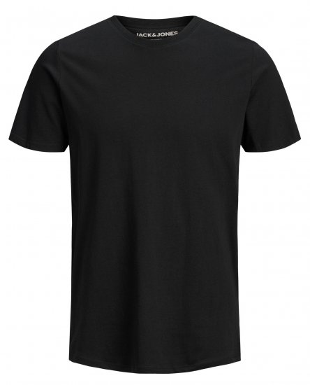 Jack & Jones Organic Basic T-shirt Black - Trička - Trička nadměrné velikosti - 2XL-14XL