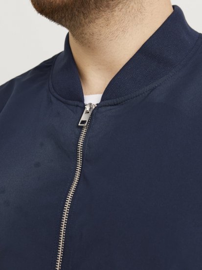 Jack & Jones RUSH Bomber Jacket Navy Blazer - Bundy - Bundy Nadměrné Velikosti - 2XL-8XL