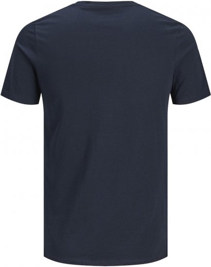 Jack & Jones CORP Logo T-Shirt Navy Blazer - Trička - Trička nadměrné velikosti - 2XL-14XL