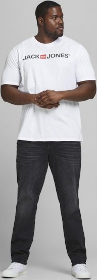 Jack & Jones JJECORP LOGO T-Shirt White - Trička - Trička nadměrné velikosti - 2XL-14XL