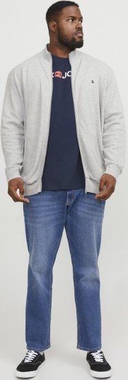 Jack & Jones Corp Logo Crew Neck T-Shirt Navy Blazer - Trička - Trička nadměrné velikosti - 2XL-14XL