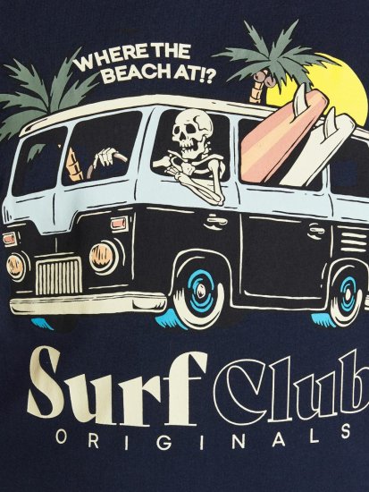 Jack & Jones Summerskull T-Shirt Navy Blazer - Trička - Trička nadměrné velikosti - 2XL-14XL