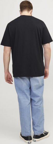 Jack & Jones Corp Logo Crew Neck T-Shirt Black - Trička - Trička nadměrné velikosti - 2XL-14XL