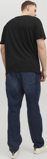 Jack & Jones CORP Logo T-Shirt Black/PLAY 4 - Trička - Trička nadměrné velikosti - 2XL-14XL