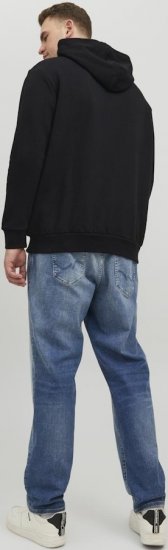 Jack & Jones CORP LOGO PLAY 4 Print Hoodie Black - Mikiny & mikiny s kapucí - Mikiny & Mikiny s kapucí 2XL-12XL