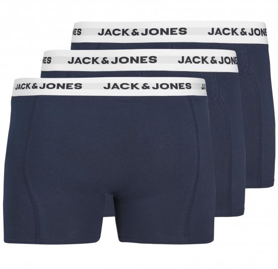 Jack & Jones JACBASIC Boxers 3-pack Navy - Spodní prádlo - Spodní Prádlo Nadměrné Velikosti 2XL-8XL