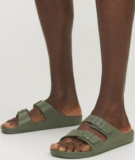 Jack & Jones Croxton Moulded Sandals Khaki - Pánská obuv 40-52 - 