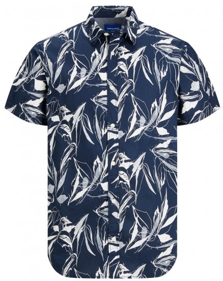 Jack & Jones JORCRAYON AOP Shirt Navy - Košile - Košile 2XL-10XL