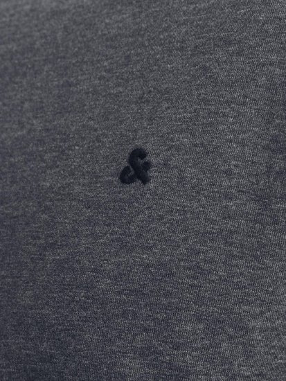 Jack & Jones PAULOS T-Shirt Dark Grey Melange - Trička - Trička nadměrné velikosti - 2XL-14XL