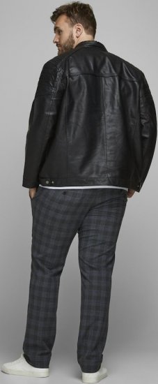 Jack & Jones ROCKY Jacket Black - Bundy - Bundy Nadměrné Velikosti - 2XL-8XL