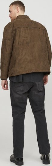 Jack & Jones ROCKY Jacket Brown - Bundy - Bundy Nadměrné Velikosti - 2XL-8XL