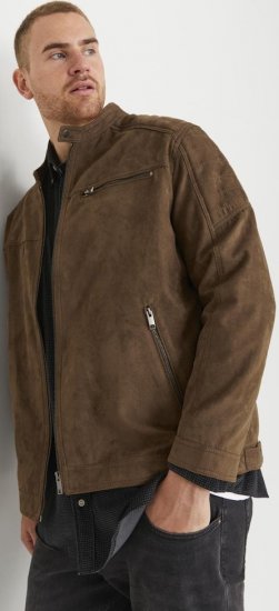 Jack & Jones ROCKY Jacket Brown - Bundy - Bundy Nadměrné Velikosti - 2XL-8XL