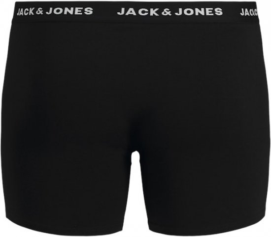 Jack & Jones HUEY Trunks 5-Pack Black - Spodní prádlo - Spodní Prádlo Nadměrné Velikosti 2XL-8XL