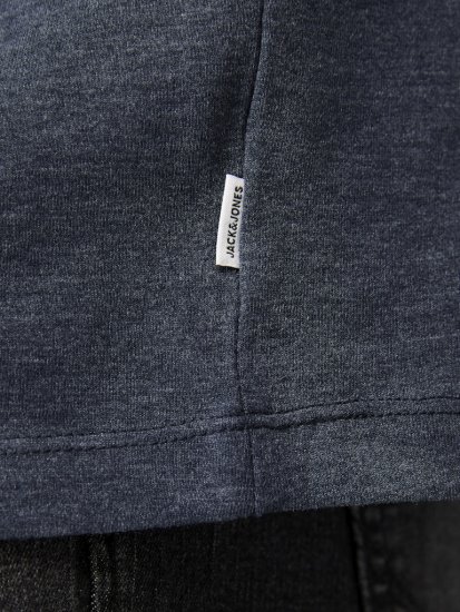 Jack & Jones ORGANIC T-Shirt Navy Blazer/Melange - Trička - Trička nadměrné velikosti - 2XL-14XL