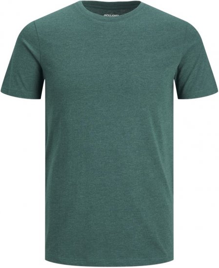Jack & Jones ORGANIC T-Shirt Green/Melange - Trička - Trička nadměrné velikosti - 2XL-14XL