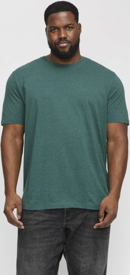 Jack & Jones ORGANIC T-Shirt Green/Melange - Trička - Trička nadměrné velikosti - 2XL-14XL