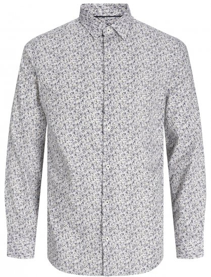 Jack & Jones JPRBLANORDIC LS Shirt White - Košile - Košile 2XL-10XL