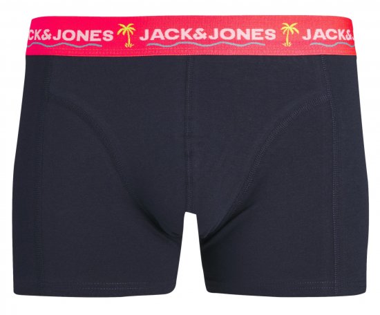 Jack & Jones JACTHOMAS Trunks 3-Pack Navy Blazer - Spodní prádlo - Spodní Prádlo Nadměrné Velikosti 2XL-8XL