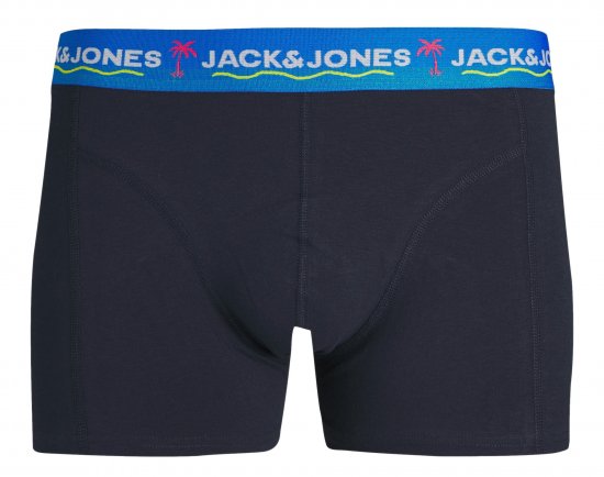 Jack & Jones JACTHOMAS Trunks 3-Pack Navy Blazer - Spodní prádlo - Spodní Prádlo Nadměrné Velikosti 2XL-8XL