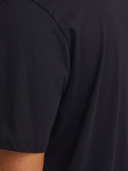 Jack & Jones LOGO O-Neck T-Shirt Black - Trička - Trička nadměrné velikosti - 2XL-14XL