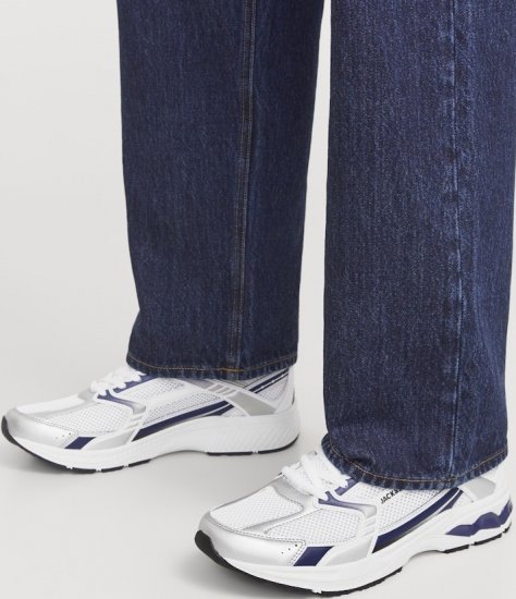 Jack & Jones Tokyo Sneakers White/MEDIEVAL B - Pánská obuv 40-52 - 