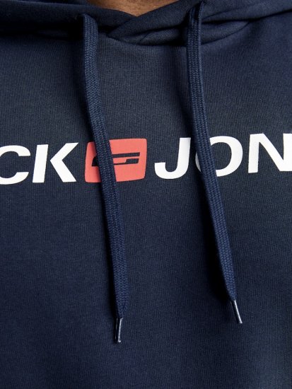 Jack & Jones CORP OLD LOGO REG FIT Hoodie Navy Blazer - Mikiny & mikiny s kapucí - Mikiny & Mikiny s kapucí 2XL-12XL