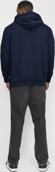 Jack & Jones CORP OLD LOGO REG FIT Hoodie Navy Blazer - Mikiny & mikiny s kapucí - Mikiny & Mikiny s kapucí 2XL-12XL