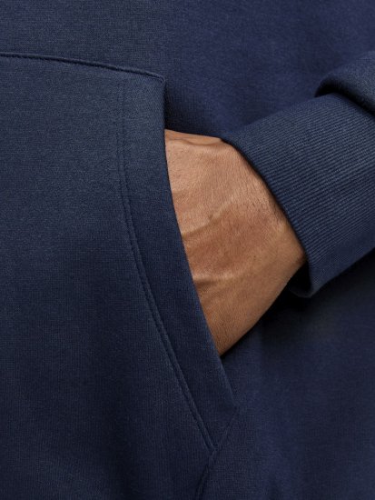 Jack & Jones CORP OLD LOGO REG FIT Hoodie Navy Blazer - Mikiny & mikiny s kapucí - Mikiny & Mikiny s kapucí 2XL-12XL
