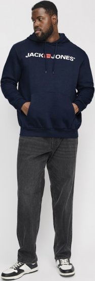 Jack & Jones CORP OLD LOGO REG FIT Hoodie Navy Blazer - Mikiny & mikiny s kapucí - Mikiny & Mikiny s kapucí 2XL-12XL