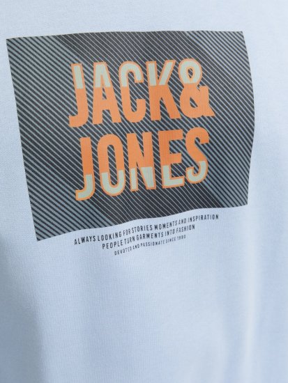 Jack & Jones HUDSON Sweatshirt Chambray Blue - Mikiny & Mikiny s kapucí - Mikiny & Mikiny s kapucí 2XL-12XL