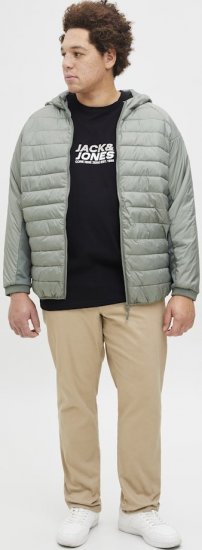 Jack & Jones Tarmac Branding Crew Neck T-Shirt Black - Trička - Trička nadměrné velikosti - 2XL-14XL