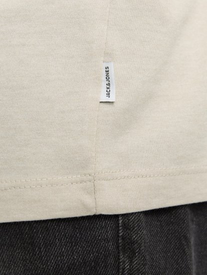 Jack & Jones ORGANIC T-Shirt Grey/Melange - Trička - Trička nadměrné velikosti - 2XL-14XL