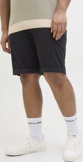 Jack & Jones Dave Chino Shorts Black - Šortky - Šortky Nadměrné Velikosti W40-W60