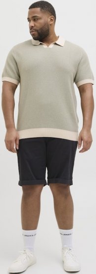 Jack & Jones Dave Chino Shorts Black - Šortky - Šortky Nadměrné Velikosti W40-W60