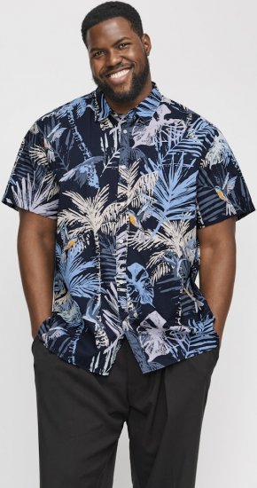 Jack & Jones Hawaii AOP Shirt Blue - Košile - Košile 2XL-10XL