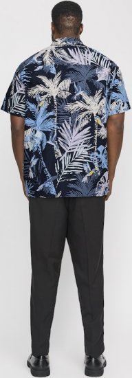 Jack & Jones Hawaii AOP Shirt Blue - Košile - Košile 2XL-10XL