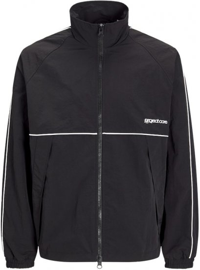 Jack & Jones Union Track Jacket Black - Mikiny & mikiny s kapucí - Mikiny & Mikiny s kapucí 2XL-12XL
