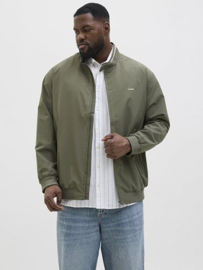 Jack & Jones Brad Bomber Jacket Tea Leaf - Bundy - Bundy Nadměrné Velikosti - 2XL-8XL