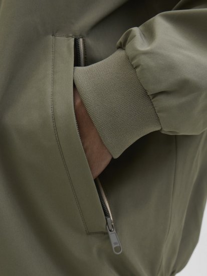 Jack & Jones Brad Bomber Jacket Tea Leaf - Bundy - Bundy Nadměrné Velikosti - 2XL-8XL