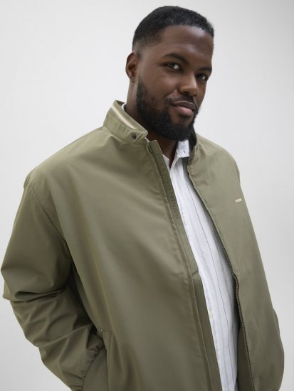 Jack & Jones Brad Bomber Jacket Tea Leaf - Bundy - Bundy Nadměrné Velikosti - 2XL-8XL