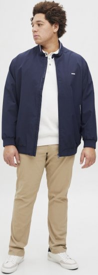 Jack & Jones Brad Bomber Jacket Seaborne - Bundy - Bundy Nadměrné Velikosti - 2XL-8XL