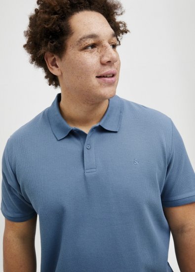 Jack & Jones AUSTIN CLASSIC Polo Blue - Polokošile - Polokošile 2XL-8XL - Trička s límečkem 2XL-8XL