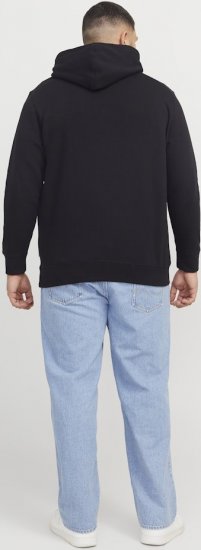 Jack & Jones Frederiksberg Box Script Hoodie Black - Mikiny & mikiny s kapucí - Mikiny & Mikiny s kapucí 2XL-12XL
