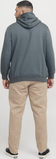 Jack & Jones Frederiksberg Box Script Hoodie Grey - Mikiny & mikiny s kapucí - Mikiny & Mikiny s kapucí 2XL-12XL