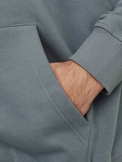 Jack & Jones Frederiksberg Box Script Hoodie Grey - Mikiny & mikiny s kapucí - Mikiny & Mikiny s kapucí 2XL-12XL